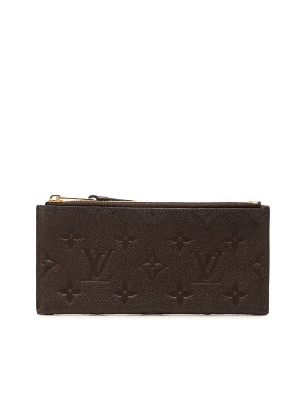 Louis Vuitton Monogram Empreinte Portefeuille Curies Coin Purse Pouch Brown